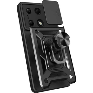 Techno Guru Infinix Hot 30 Kamera Koruma Sürgülü ve Tam Koruma Sağlayan Sert Puma Silikon Kılıf