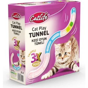 Kedi Oyun Tüneli Üçlü Zilli Toplu