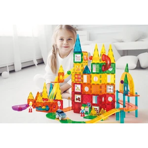 Magnetic Tiles 200 Parça Manyetik Oyuncak / Bloklar Seti (Yaratıcı Manyetik Oyuncak Seti) (KBM-200)