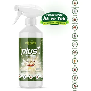Plus UL  hamam böceği, böcek ilacı, kalorifer Böceği, karınca, bit, pire, tahtakurusu,mite, karasinek,kene ilacı 500 Ml