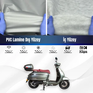 Ultra Shop Falcon Martini 125 Su Geçirmez Motosiklet Branda 4 Mevsime Uygun Motor Brandası