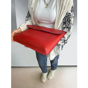 Plush Studio Flaming Hot Kırmızı Deri Bilgisayar ve Evrak Çantası 15.6 Inch