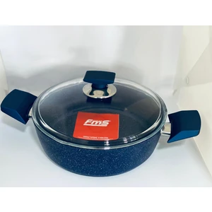 Safir Granit Basık Tencere No:24 Mavi