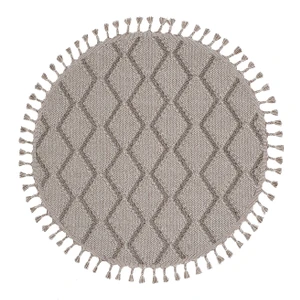 Konfor Beverly 2263 Yuvarlak Modern Dokuma Bukle Halı160x160 (Yuvarlak)