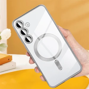 Samsung Galaxy S23 Fe Kılıf Kamera Lens ve Hoparlör Toz Korumalı Magsafe Şarj Özellikli Lüks Silikon