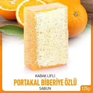 İsmail Aras Portakal & Biberiye Özlü Kabak Lifli Sabun 125 gr