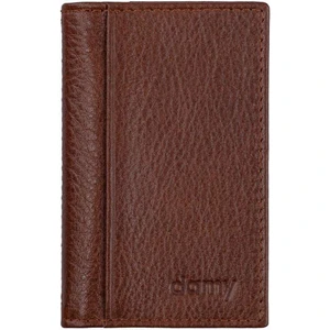 Hakiki Deri Kredi Kartlık - Kimliklik 555AR - Taba