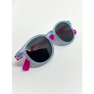 Unisex Bebek 0 Yaş ile 4 Yaş Aralığı Güneş Gözlüğü Polarize Camlı Buz Mavi Gövde Pembe Sap Çocuk