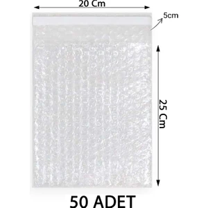 Balonlu Torba 20X25 5 (50 Adet) Bantlı Baloncuklu Torba Pat Pat