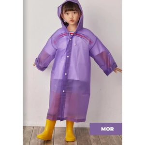 Bilenn Tekstil Yağmurluk Unisex Çocuk - Mor