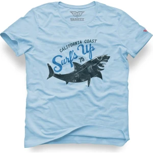 California Sahili Köpekbalığı Tasarım Tişört