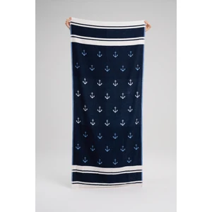 100% Pamuk Sunset Glow Çapa Plaj Havlusu - Havuz Havlusu - Beach Towel - 80X180CM