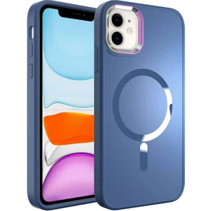 ZORE iPhone 12 MagSafe Wireless Şarj Özellikli  Stil Kılıf - Sierra Mavisi