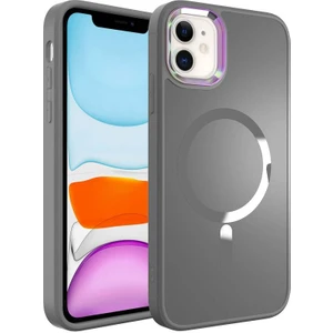 ZORE iPhone 12 MagSafe Wireless Şarj Özellikli  Stil Kılıf - Siyah