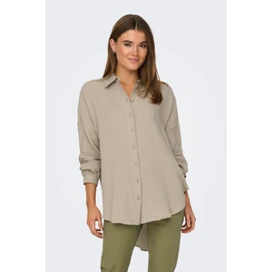Onlthyra Pamuklu Regular Fit Düşük Omuzlu Gömlek Bayan Gömlek 15267998