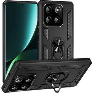 Xiaomi 14 Kılıf Yüzüklü Standlı Kamera Korumalı Extra Darbe Emici Zırhlı Tank Kapak
