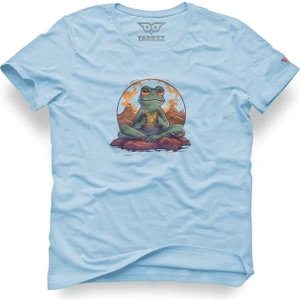 Frog Sitting On Stone Tasarım T-Shirt