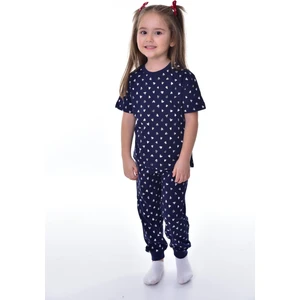 Bunny Hopp %100 Pamuk süprem penye Kumaş sağlığa duyarlı kısa kollu çiçek desenli Kız Çocuk Pijama Takımı