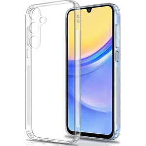 Galaxy A15 Şeffaf Kılıf Kamera Korumalı ve Şarj Soket Tıpalı Elden Kaydırmaz Esnek Silikon
