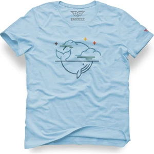 Gece Ve Balina Tasarım T-Shirt