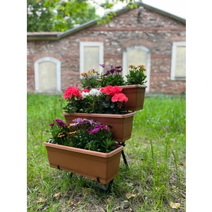 Omuzdaş Ev Dekorasyonu Ferforje Metal Çiçeklik