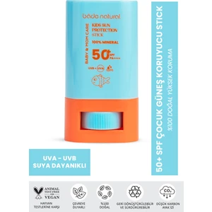 Bade Natural %100 Doğal ve Mineral Filtreli Yüksek Korumalı Çocuk Güneş Koruyucu Stick