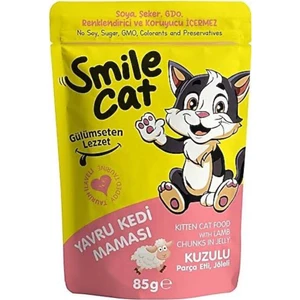 Smıle Kedi Pouch Yavru Kuzulu 10 Adet (1X85GR)