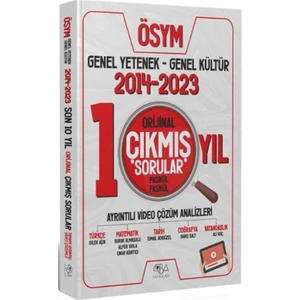 CBA Akademi KPSS  Genel Yetenek Genel Kültür Orijinal Son 10 Yıl Çıkmış Sorular