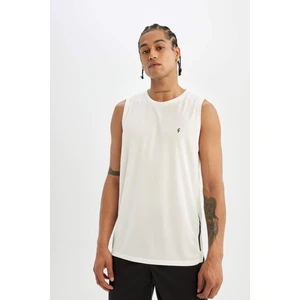 DeFactoFit Slim Fit Baskılı Bisiklet Yaka Ağır Kumaş Atlet A1736AX24SM