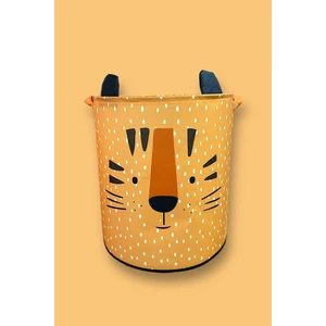 Prendi Home Tiger Tasarımlı Turuncu Bebek Çocuk Odası Düzenleyici Saklama Kutusu Oyuncak Kirli Sepeti 37X40