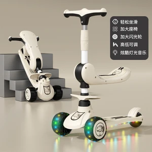 1-3-6-12 Yaş Arası Çocuklar Için Scooter, Kız ve Erkek Çocuklar Için Scooter, Bebek Kaykay, Pedallara Basabilen Üçü Bir Arada Scooter (Yurt Dışından)