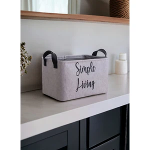 Prendi Home Gri Dolap Içi Çamaşır Çocuk Odası Oyuncak Düzenleyici Katlanır, Saklama Sepeti Organizer 18 x 22 x 30  cm