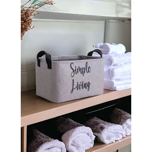 Prendi Home Gri Dolap Içi Çamaşır Çocuk Odası Oyuncak Düzenleyici Katlanır Saklama Sepeti Organizer 37 x 27 x 25  cm