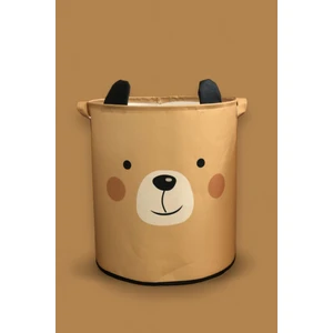 Prendi Home Bear Tasarımlı Bebek Çocuk Odası Düzenleyici Saklama Kutusu Oyuncak Kirli Sepeti 37X40