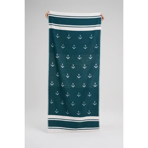 Pamuk Sunset Glow Çapa Plaj Havlusu - Havuz Havlusu - Beach Towel - 80 x 180 cm