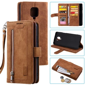Mellow Shop Xiaomi Redmi Not 9 Pro Max Için Flip Case Kordon 9 Kart Yuvaları Cüzdan Pu (Yurt Dışından)