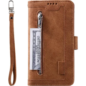 Mellow Shop Iphone 12/12 Için Flip Case Pro Kickstand 9 Kart Yuvaları Cüzdan Kordon Pu (Yurt Dışından)