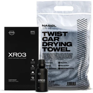 Nasiol-SET 17-XR03 Araç Nano Seramik Kaplama,Boya Koruma ve Araç Kurulama Havlusu Seti