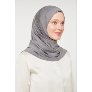 Melodi Scarf Kadın Tesettür Pratik Hijab Şal Koyu Gri