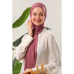 Melodi Scarf Tesettür Penye Şal Gül Kurusu