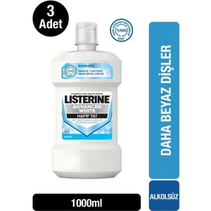 Advanced White Hafif Tat 1000 ml x 3 Alkol İçermeyen Ağız Gargarası Dişleri Beyazlatır