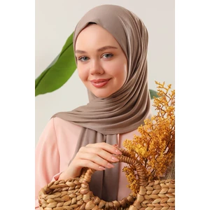 Melodi Scarf Tesettür Penye Şal Bej