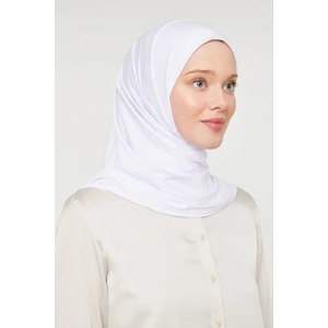 Melodi Scarf Kadın Tesettür Pratik Hijab Şal Beyaz