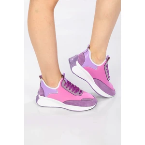 Hafif ve Rahat Tabanlı, Günlük Şık ve Spor Kadın Slip-On Ayakkabı Taş Detaylı FV428FV