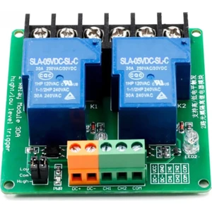 5V 2 Kanal 220V 30A Röle Modül Yüksek Akım Güç Kontrol Anahtarı Opto Izolasyon Düşük/yüksek Tetik