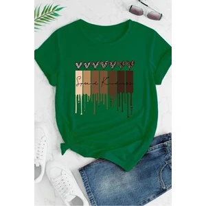 Only Trendwear  Unisex Leopar Kalp Baskılı Oversize T-Shirt