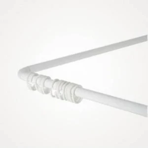 Metal Köşe Banyo Duş Perde Borusu Askılığı Boru/ 90X90X90& 180X90