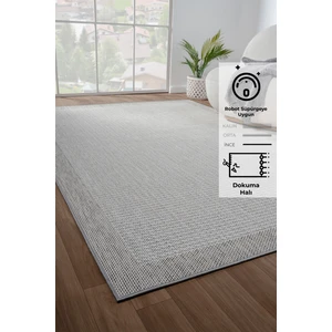 Konfor Sisalux 3093 Krem Jüt Tabanlı Modern Dokuma Kilim Sisal Hasır Halı100x200