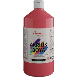 Red Rose Pembe Akrilik Boya 1000 gr Dekoratif Hobi Amaçlı Sanatsal Canlı Renkler