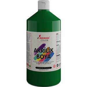 Red Rose Yeşil Akrilik Boya 1000 gr Dekoratif Hobi Amaçlı Sanatsal Canlı Renkler
